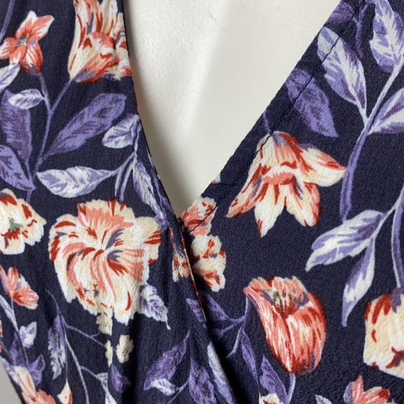 F21 Purple Multi-Floral Print Mini Romper Sz S - Picture 7 of 16